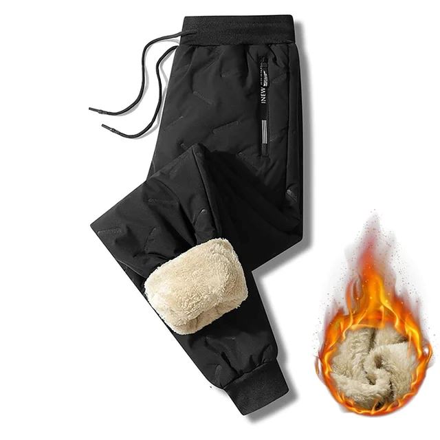 Calça Térmica Impermeável com Forro Peluciado karavelas Preto com Punho P (40-50kg) 