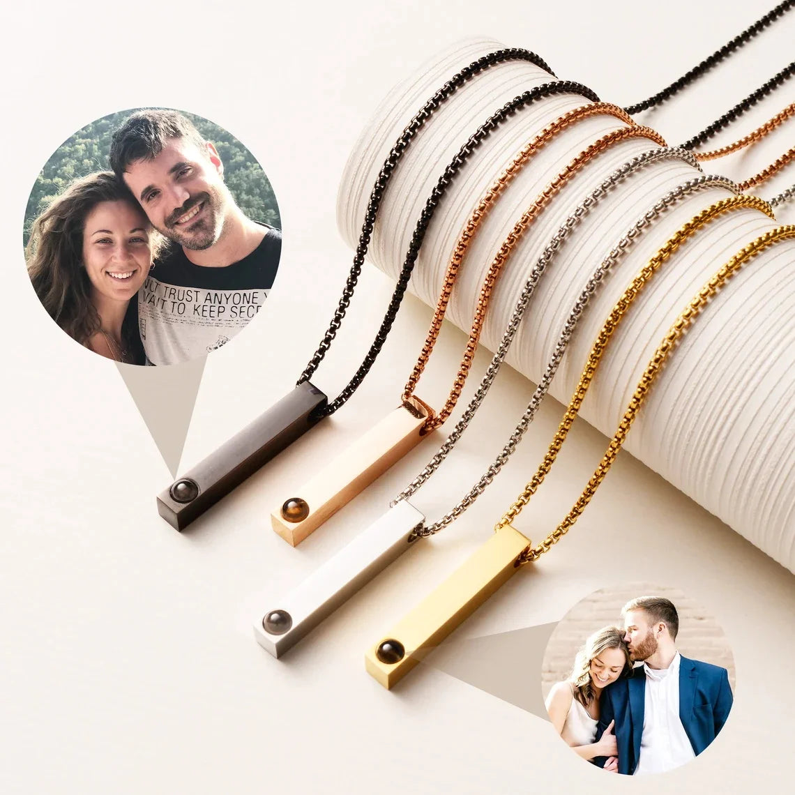 Colar Personalizado Amor Eterno Barra Banhado a Ouro 18k karavelas 