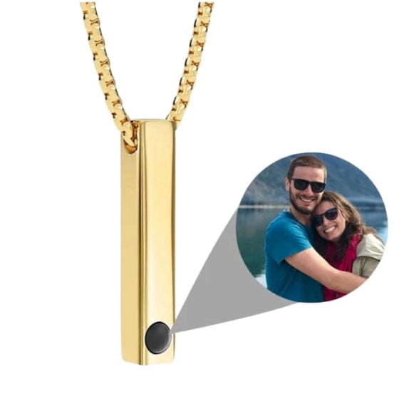 Colar Personalizado Amor Eterno Barra Banhado a Ouro 18k karavelas Banhado a Ouro 40cm 