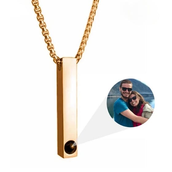 Colar Personalizado Amor Eterno Barra Banhado a Ouro 18k karavelas Ouro Rose 50cm 