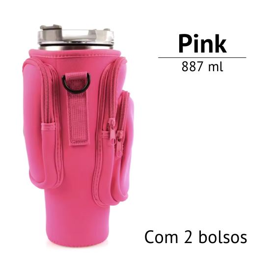 SmartCup Bag - Bolsa de Transporte Para Copo Térmico - 1,18L ou 887ML karavelas Pink - 2 bolsos - 887 ML 