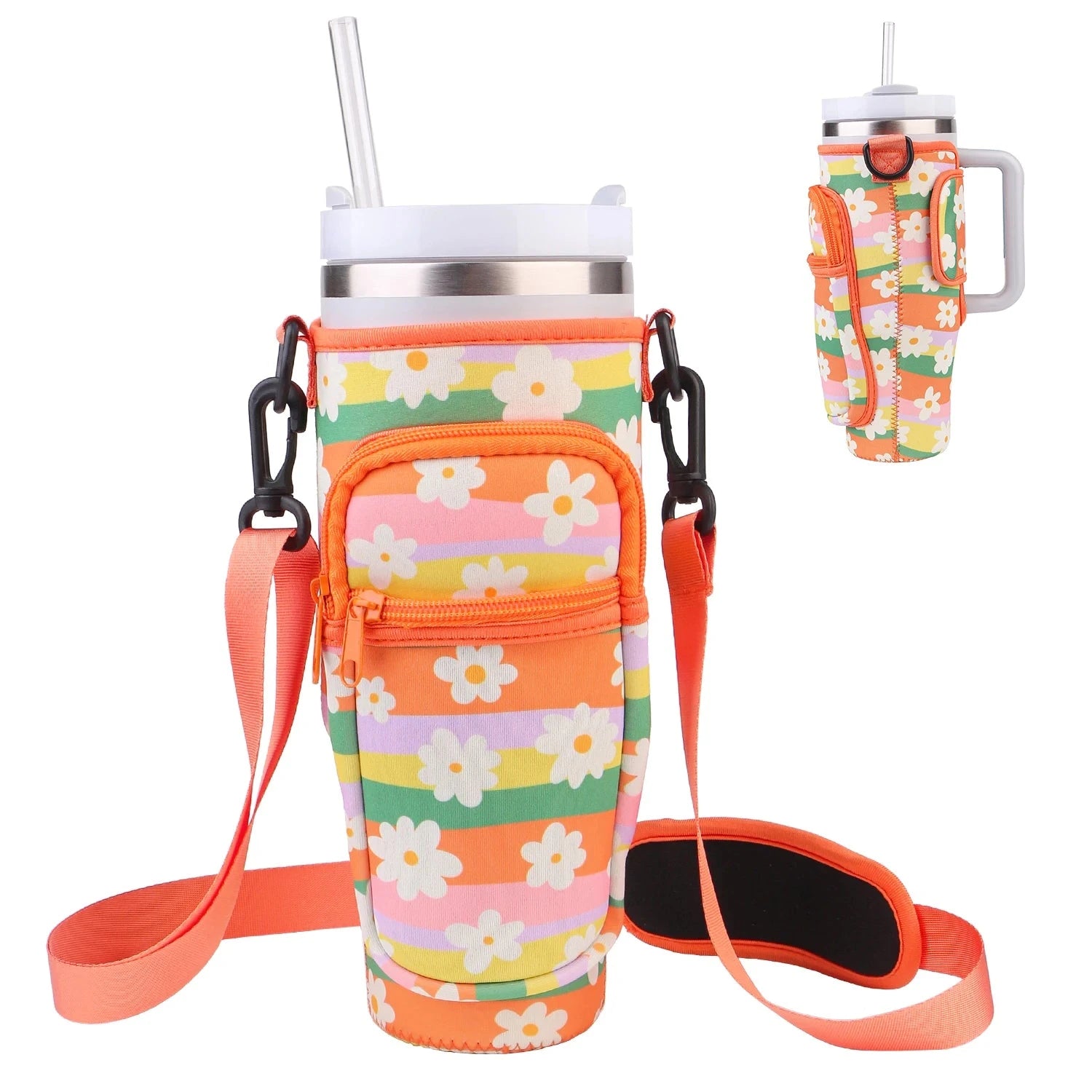 SmartCup Bag Estampado - Bolsa de Transporte Para Copo Térmico - 1,18L karavelas Laranja 