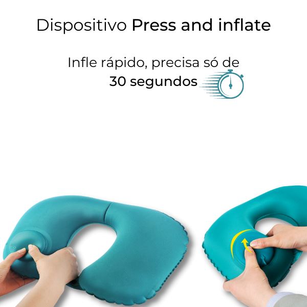 Travesseiro com bomba infladora Soft Pillow 0 karavelas 