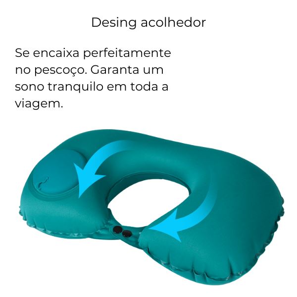 Travesseiro com bomba infladora Soft Pillow 0 karavelas 