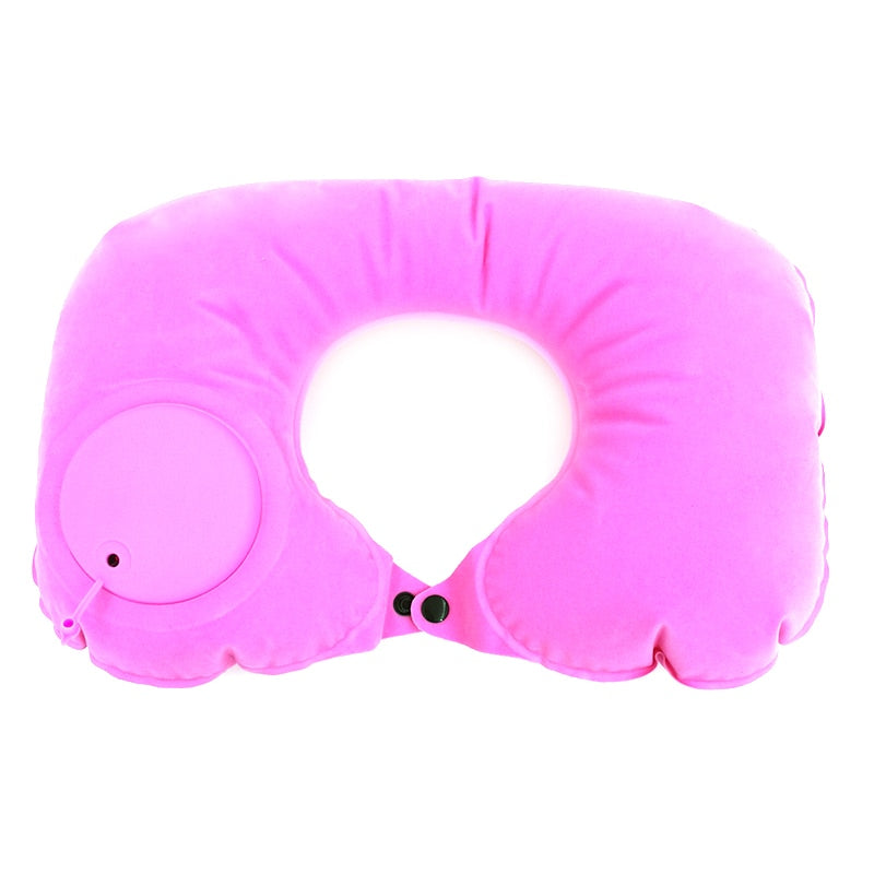 Travesseiro com bomba infladora Soft Pillow 0 karavelas Rosa 